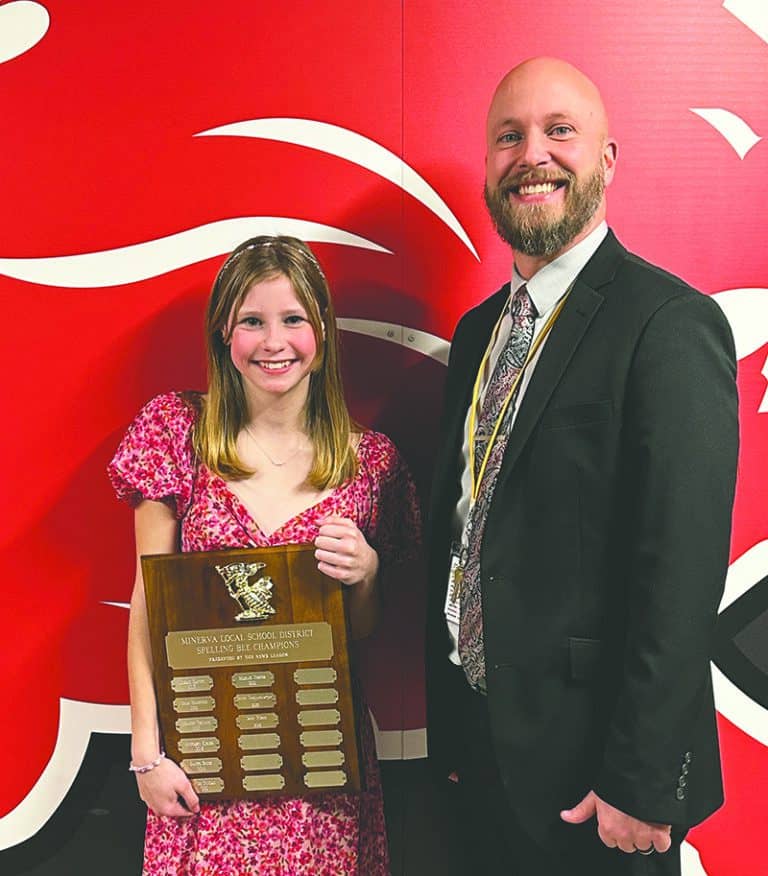 Laney Johnson wins Minerva Middle School spelling bee - The Carroll ...